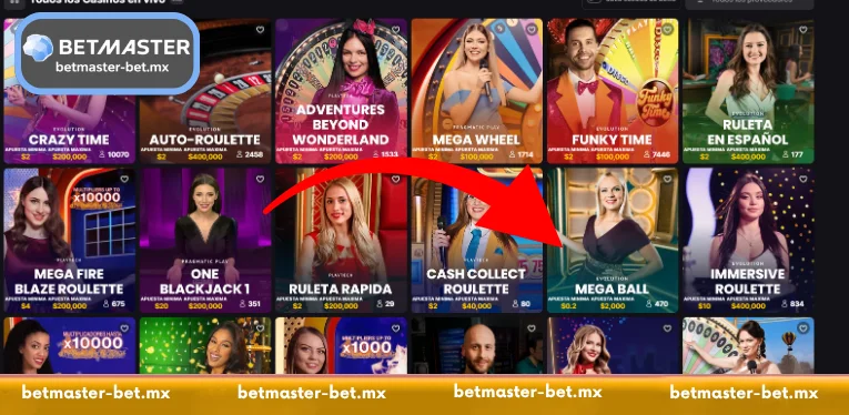 Overview of Mega Ball at Betmaster