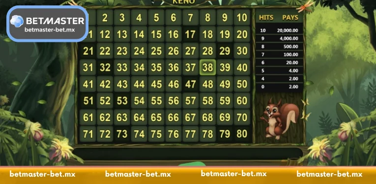 Play responsibly at Jungle Keno Betmaster