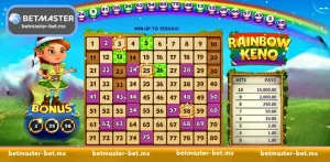 Rainbow Keno - Vibrant Spectrum of Luck at Betmaster